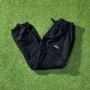 BoohooMan Black Men’s Cargo Pants With Adjustable Belt